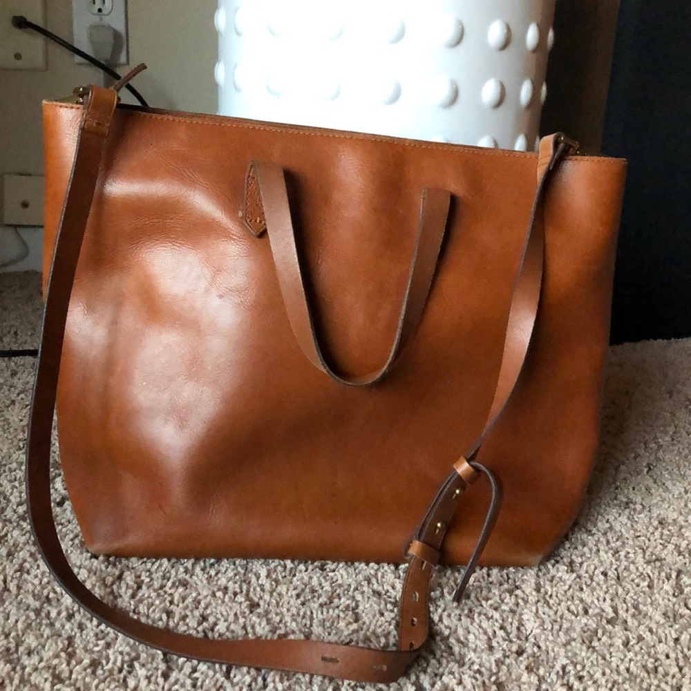 Jcrew zip-top transport tote